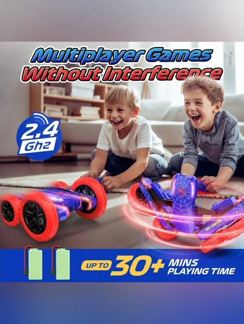DEERC 360°rotating headlights